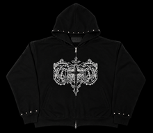 Load image into Gallery viewer, Glow In The Dark Studded Hoodie

